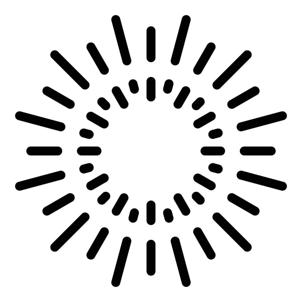 Firework holiday icon, outline style vector