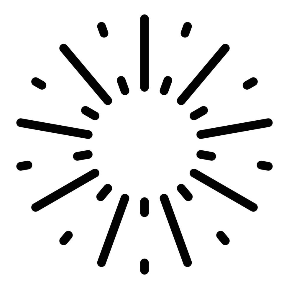 Firework package icon, outline style vector