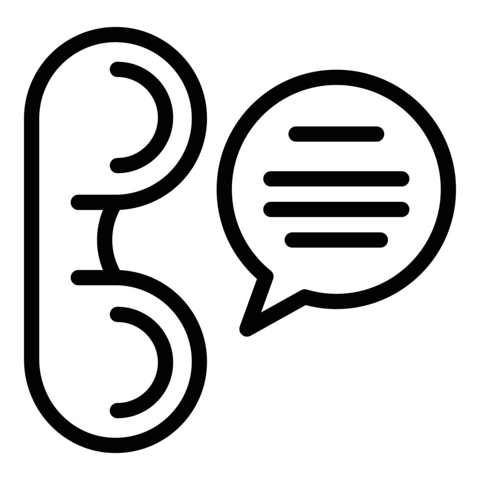 Recruitment call icon, outline style vector