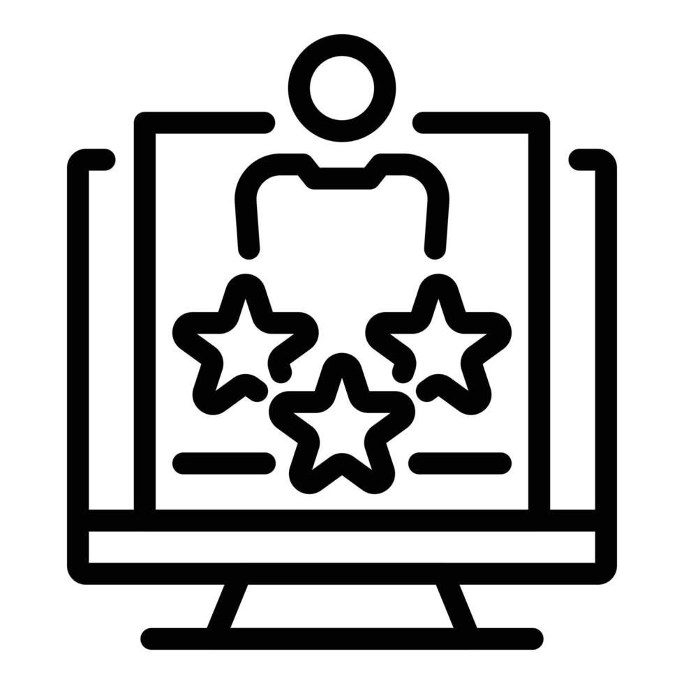 Best candidate icon, outline style vector