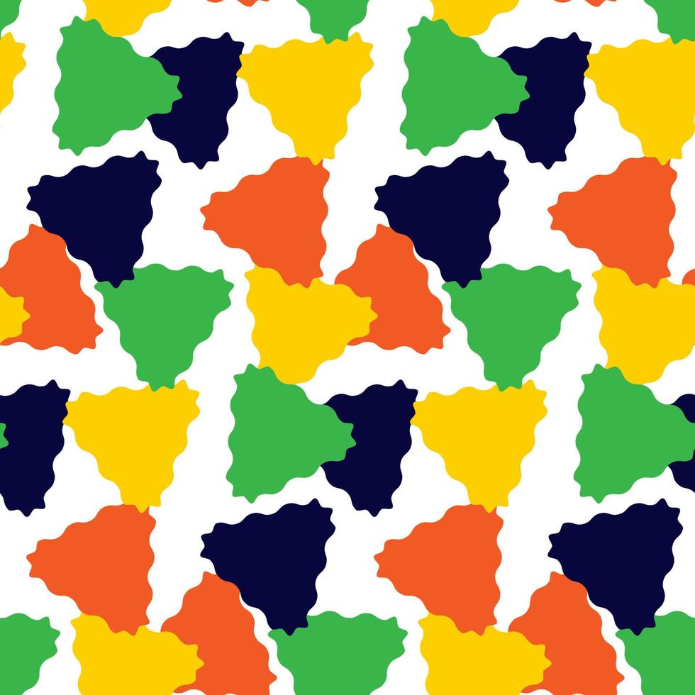 patrón geométrico sin costuras con forma de triángulo ondulado sobre fondo blanco. línea abstracta tela patrones sin fisuras vector ilustración moderno retro vintage diseño para textil, papel pintado, ropa, telón de fondo.