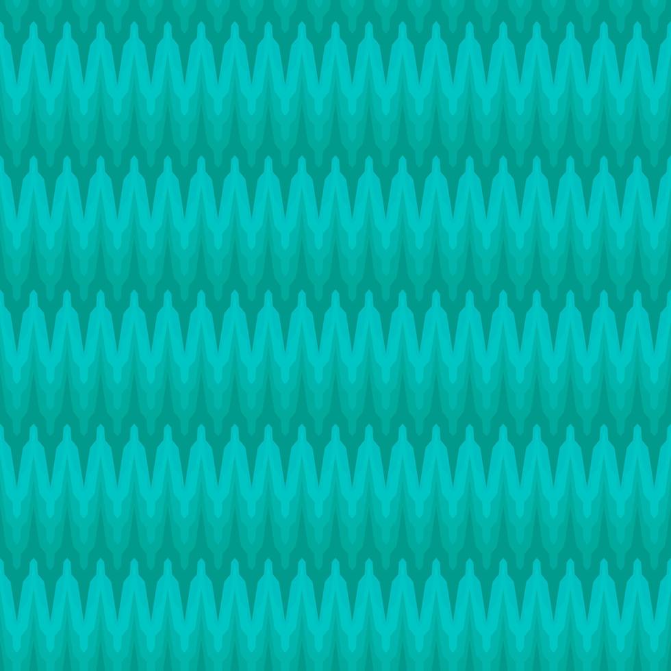 Abstract geometric line zigzag wave seamless pattern graphic wavy lines shape green background. Design for textile, wallpaper, clothing, backdrop, tile, wrapping, fabric, art print. Modern retro style vector