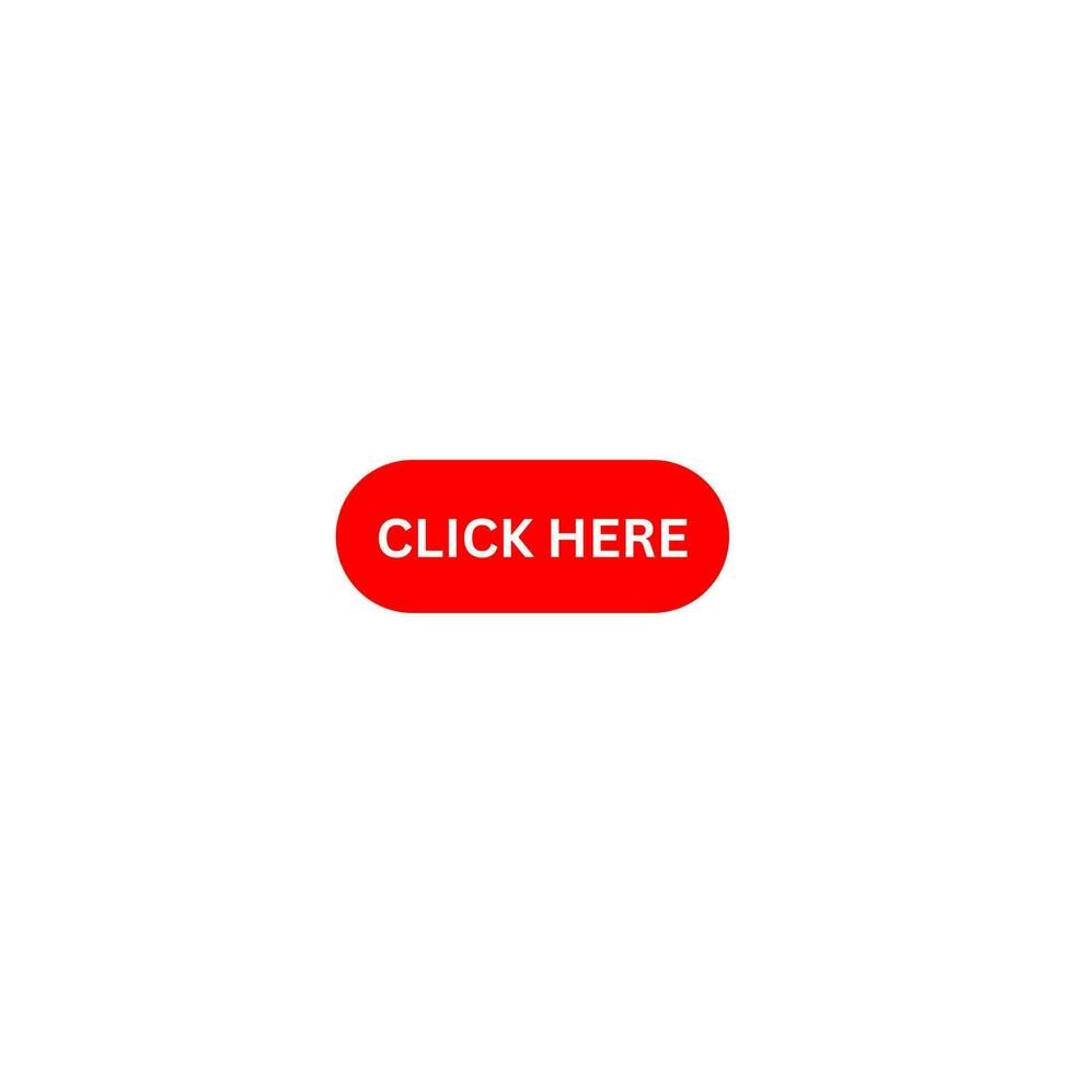 Click here button background color red vector