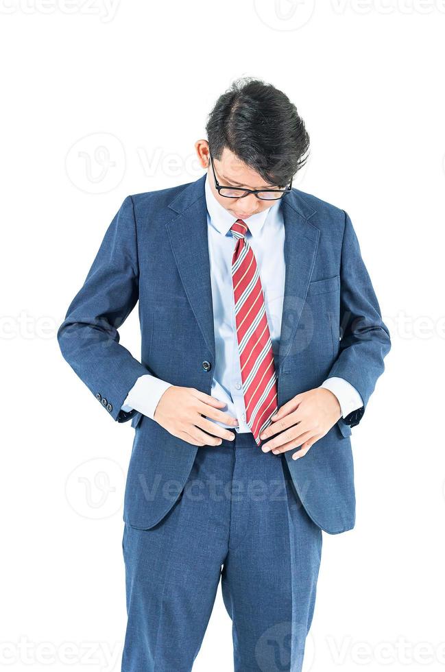 Business men portrait on white photo