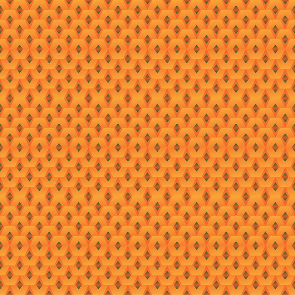 Abstract geometric line seamless pattern graphic hexagonal stripes  shape orange background. Design for textile, wallpaper, clothing, backdrop, tile, wrapping, fabric, art print. Modern retro style vector