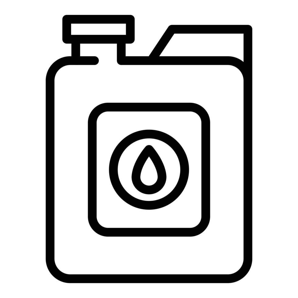 Canola oil bottle icon, outline style vector