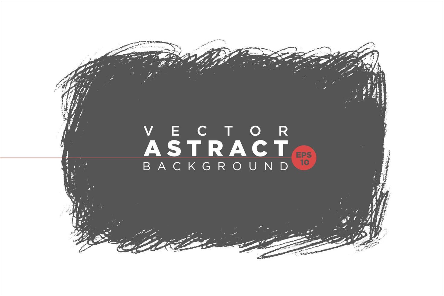 Vector big hand drawn brush stroke with scrawls, stain for backdrop. Monochrome design element. One color artistic hand drawn background.