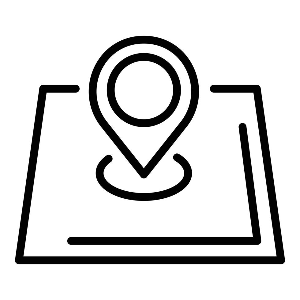 Location repair cloth icon, outline style vector