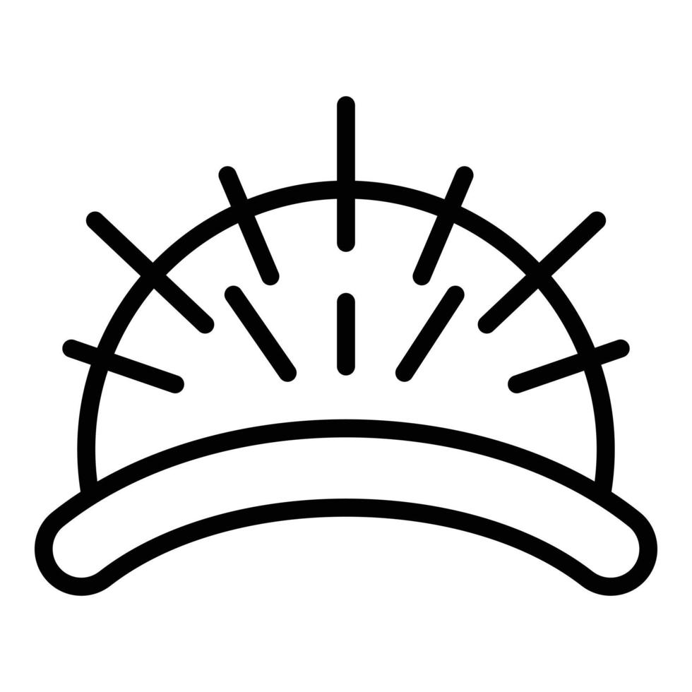 Needle bed icon, outline style 15603458 Vector Art at Vecteezy