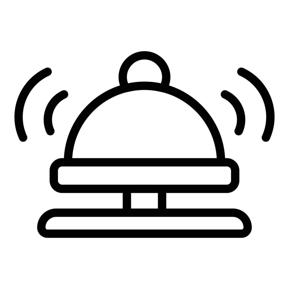 Notification alert icon, outline style vector