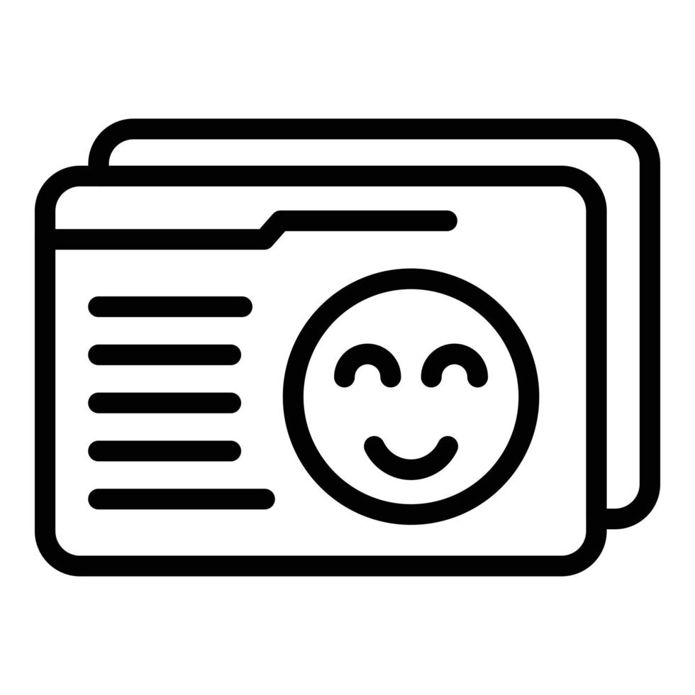 Internet pages icon, outline style vector