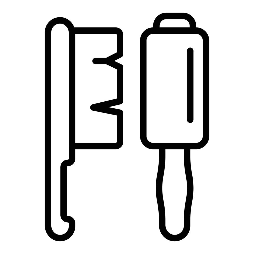 Clothes tools icon, outline style vector