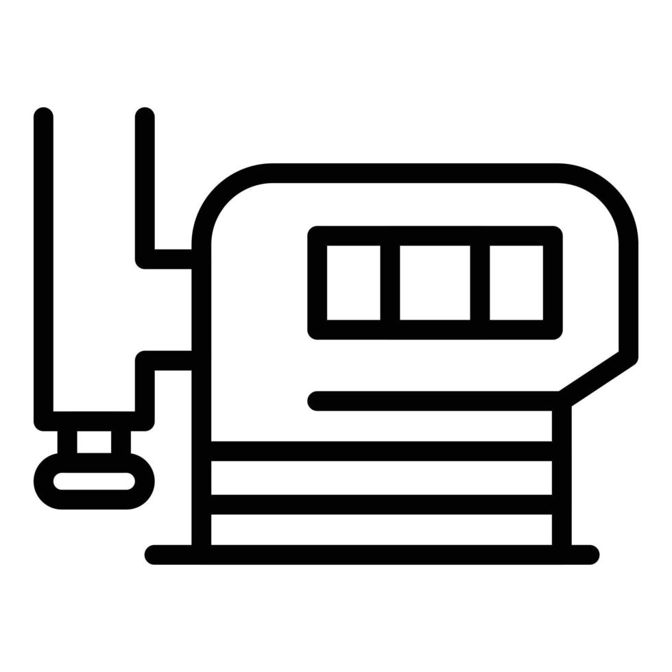 Booster pump icon, outline style vector