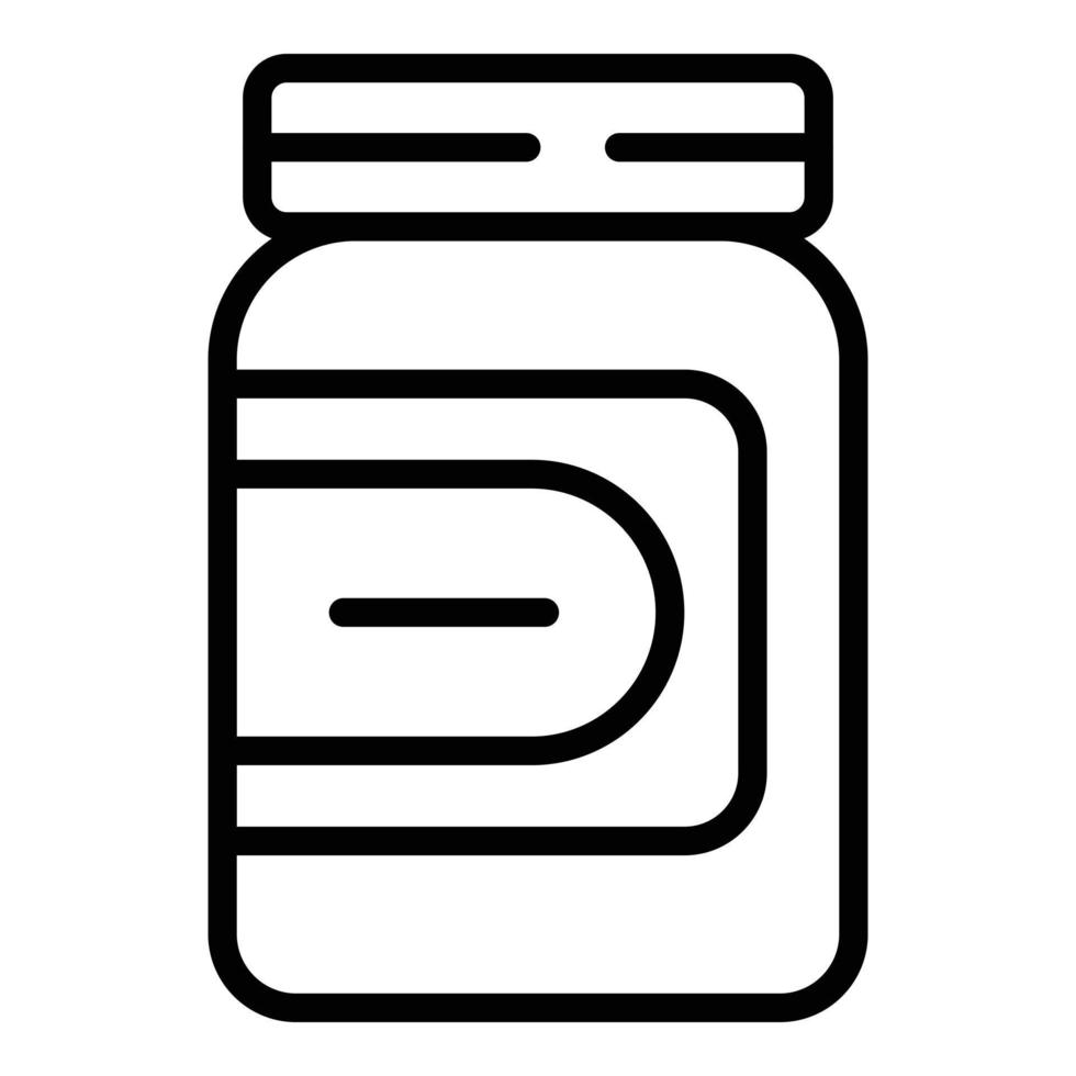 Chocolate paste cream icon, outline style vector