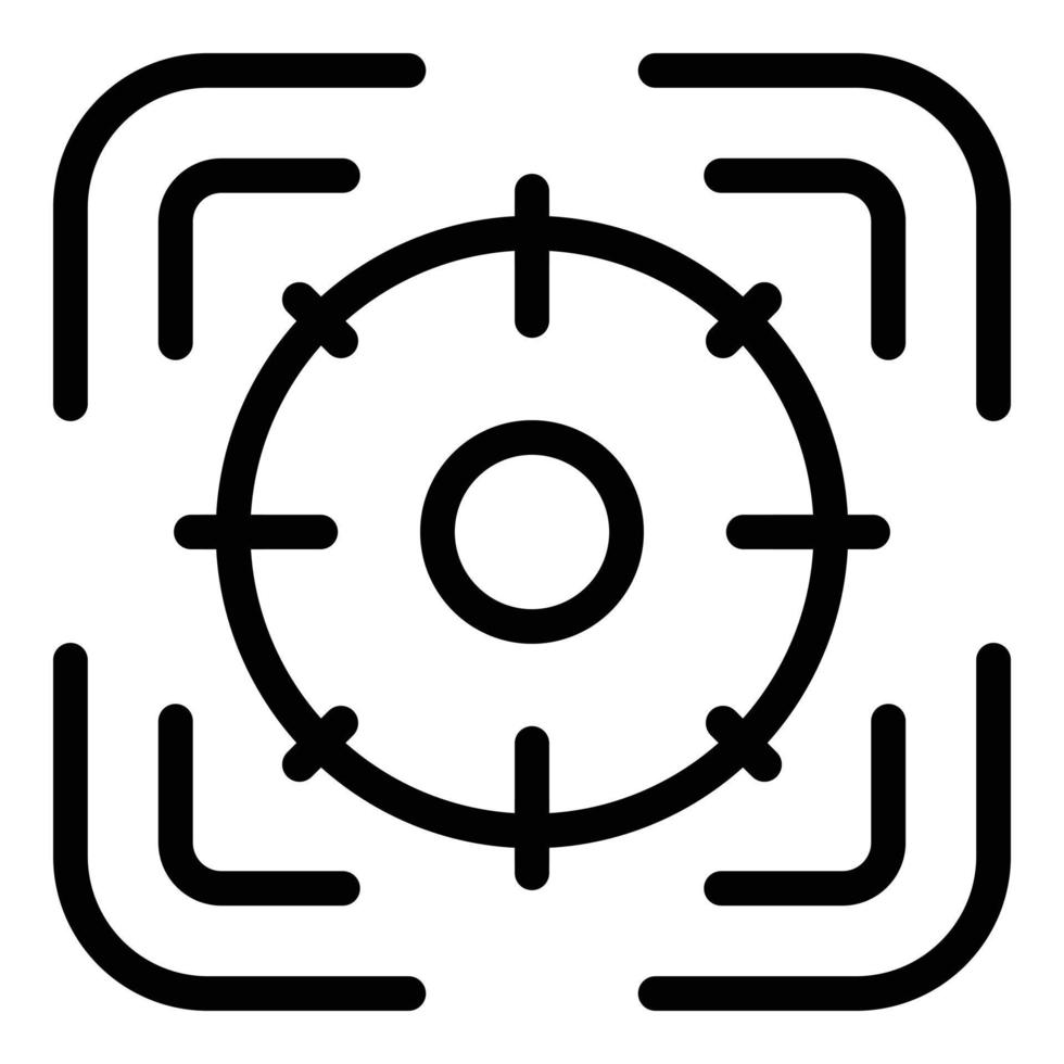 Digital focus icon, outline style 15603944 Vector Art at Vecteezy