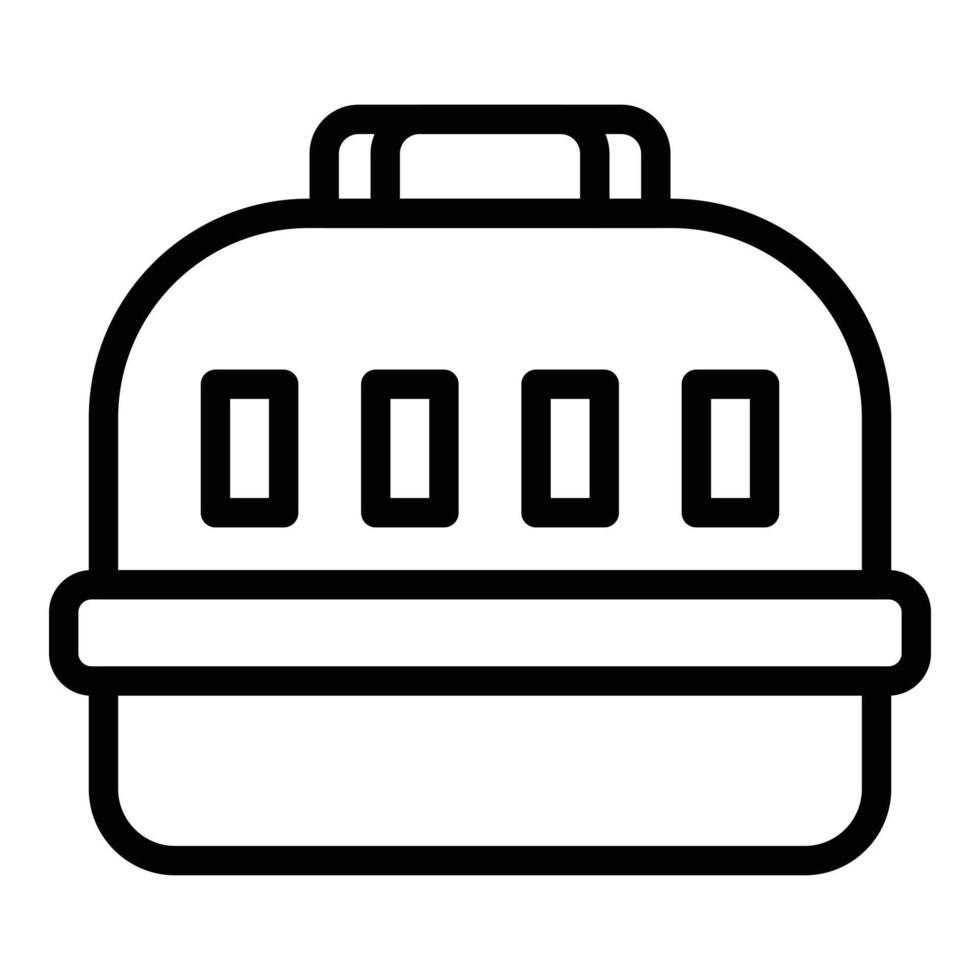 Cat transporter icon, outline style vector