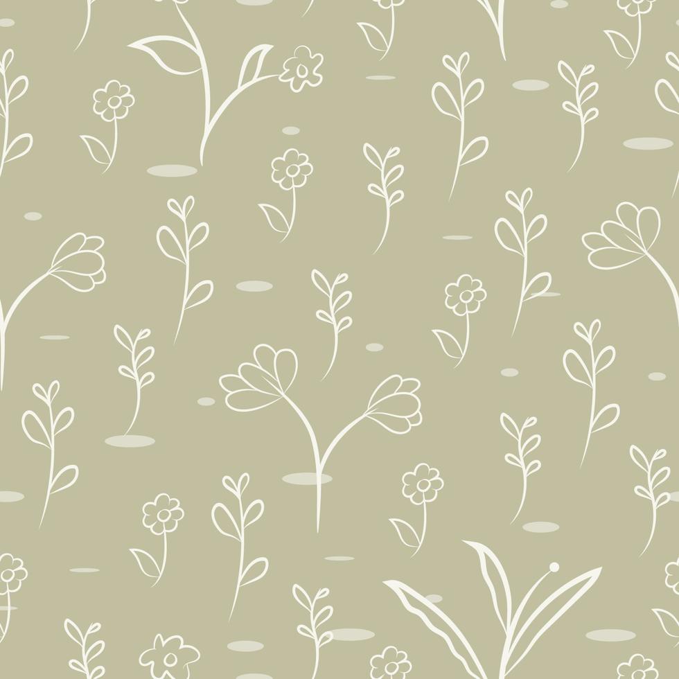 small floral pattern for background and fabric vector