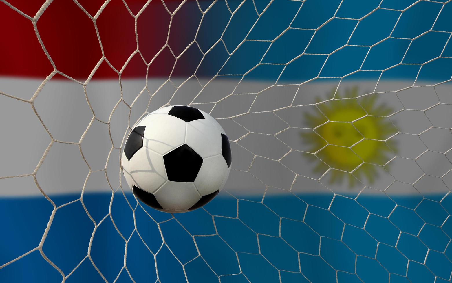 Football Cup competition between the national Netherlands and national Argentine. photo