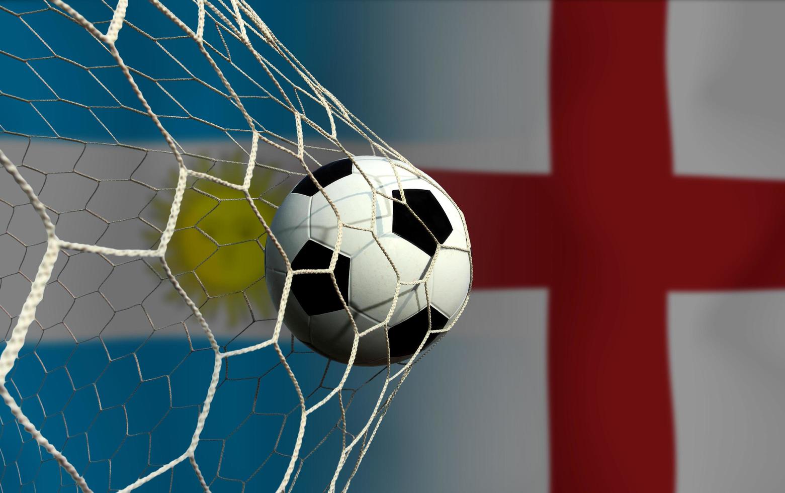 Football Cup competition between the national Argentine and national England. photo