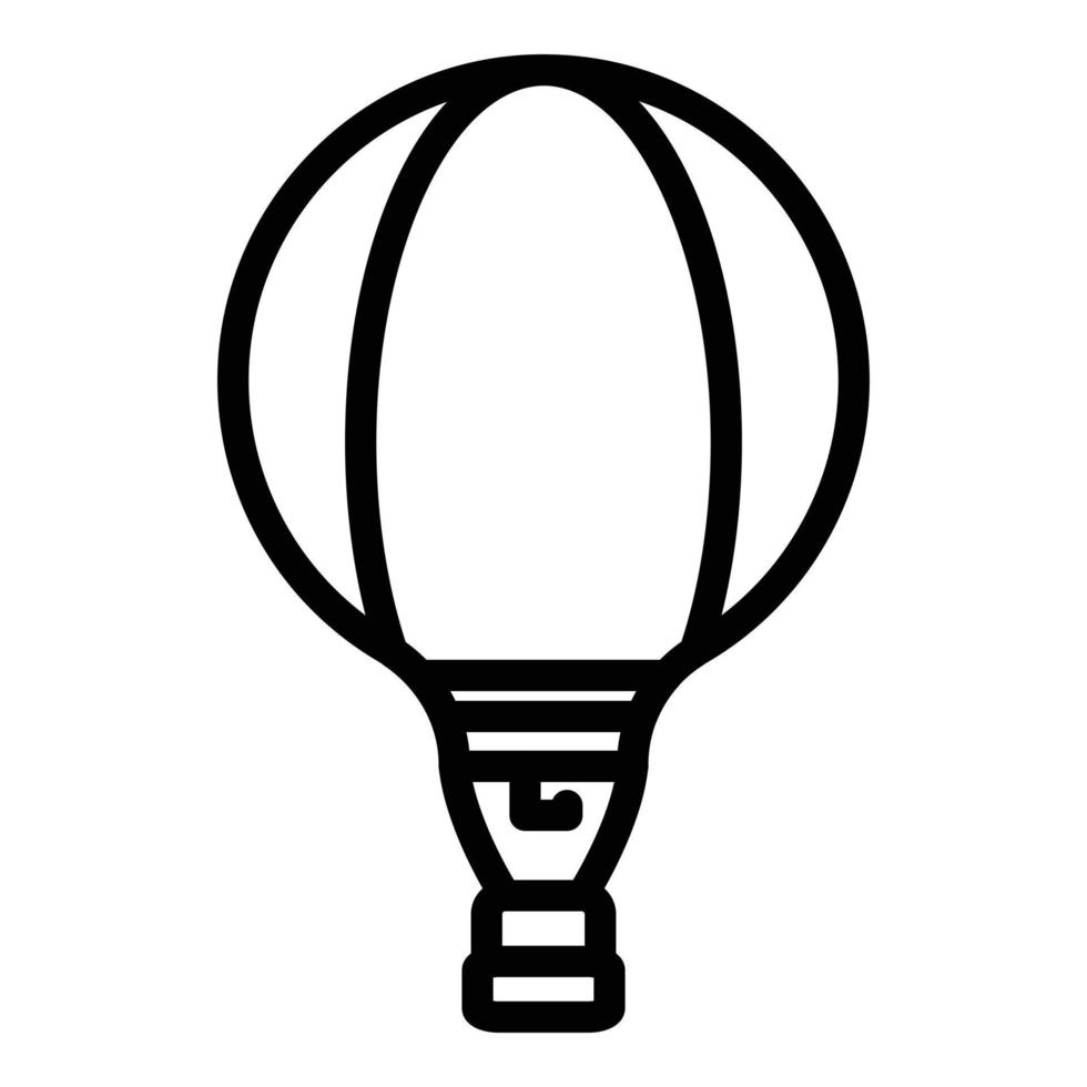 Turkish balloon icon, outline style vector