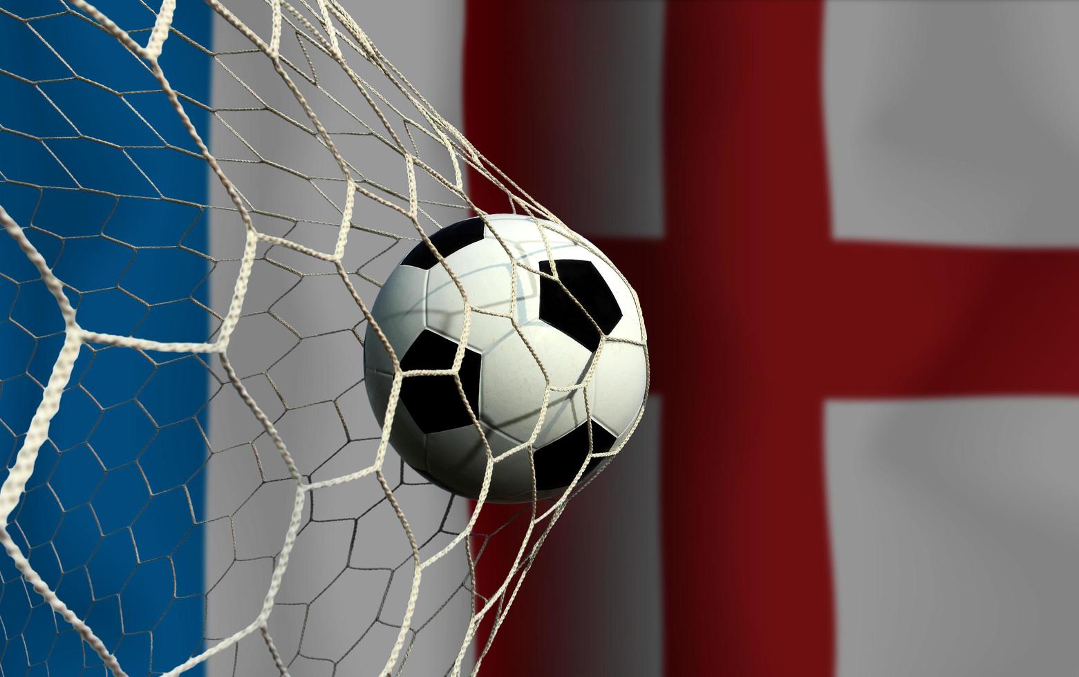 Football Cup competition between the national England and national France. photo