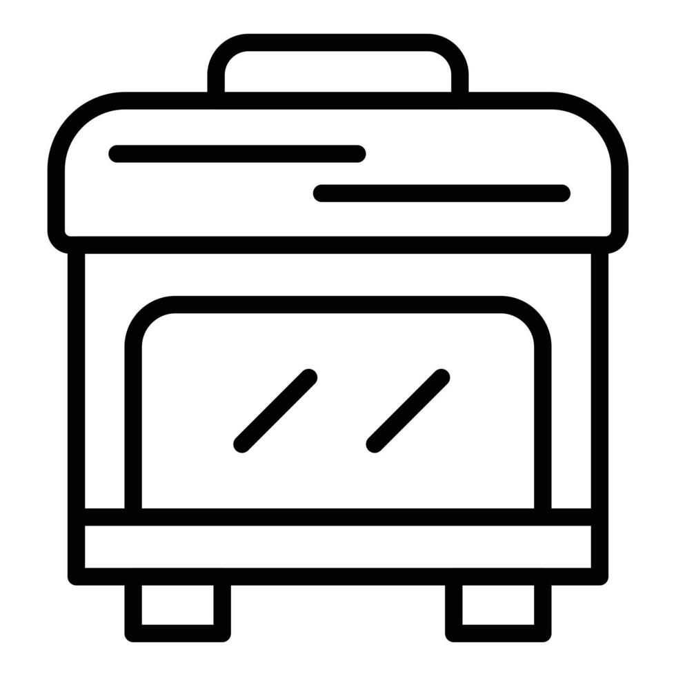 Smoker icon, outline style vector