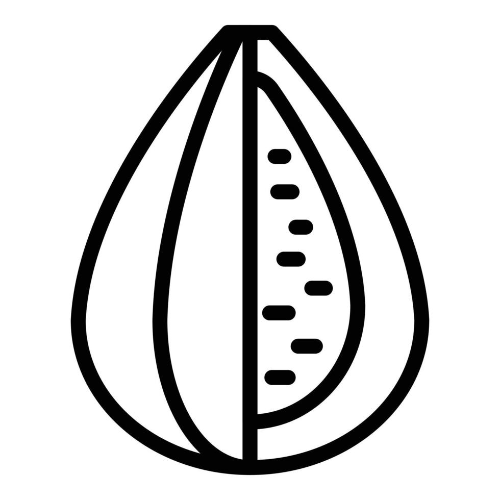 Figs icon, outline style vector