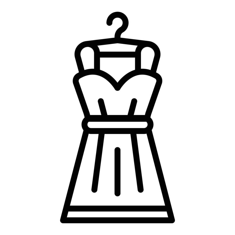 Dress repair icon, outline style vector