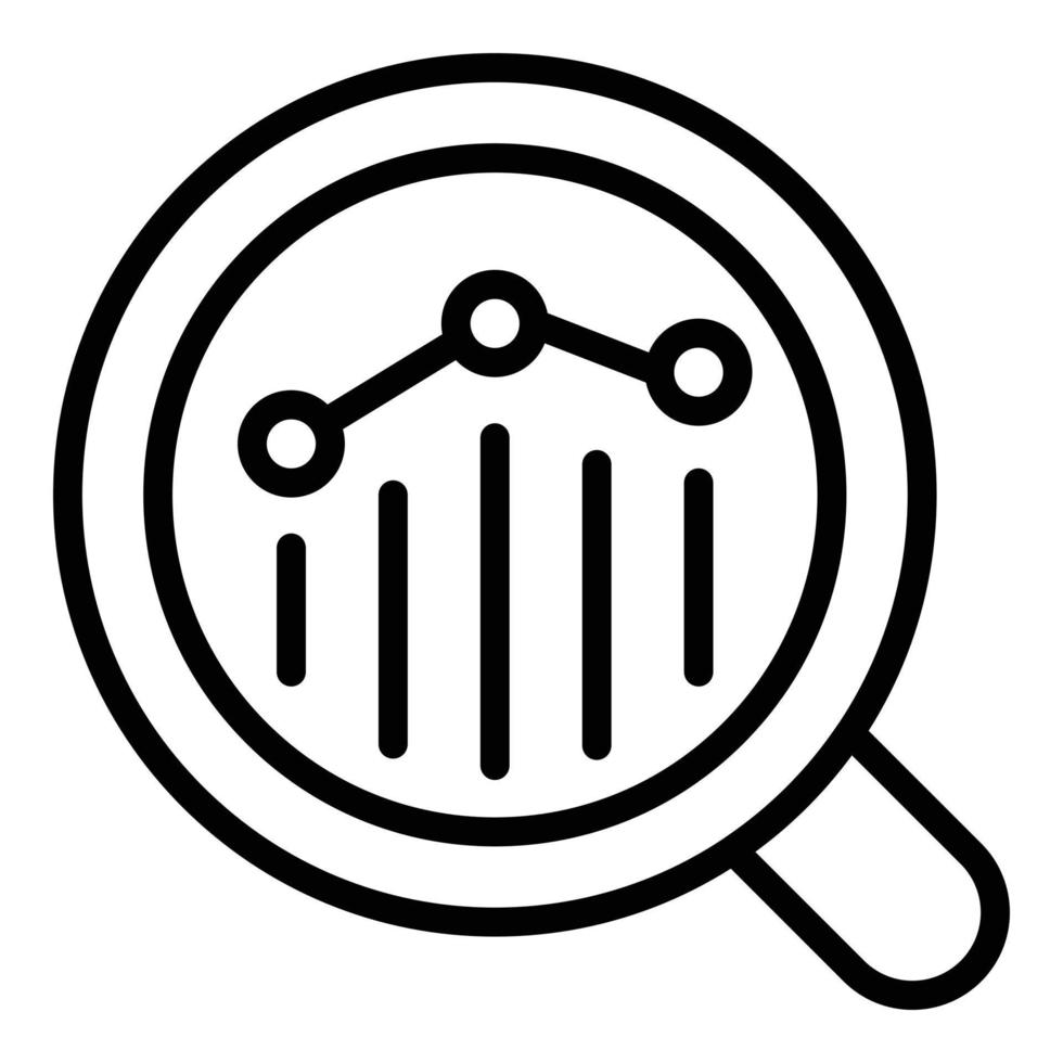 Development graph mentor icon, outline style vector