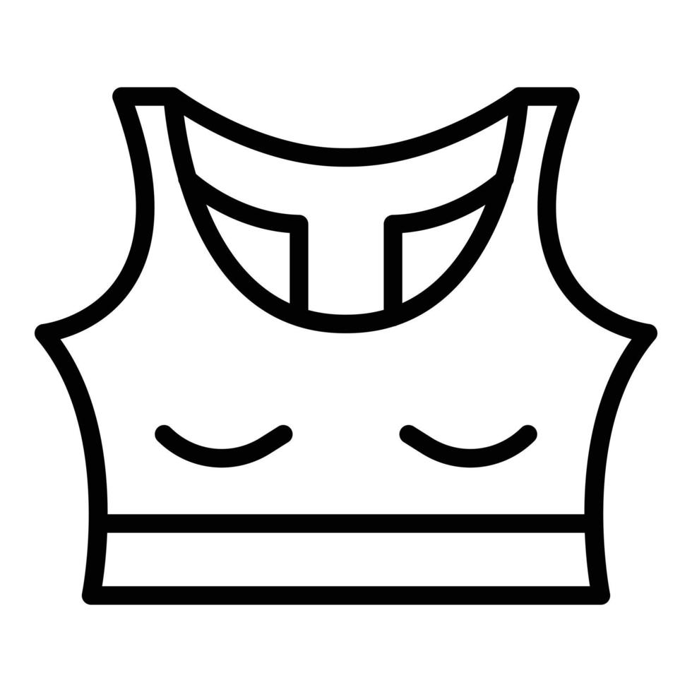 Sport woman bra icon, outline style 15604771 Vector Art at Vecteezy