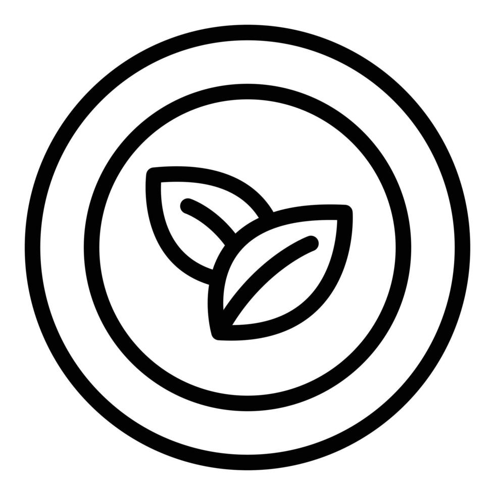 Veggie soup icon, outline style vector
