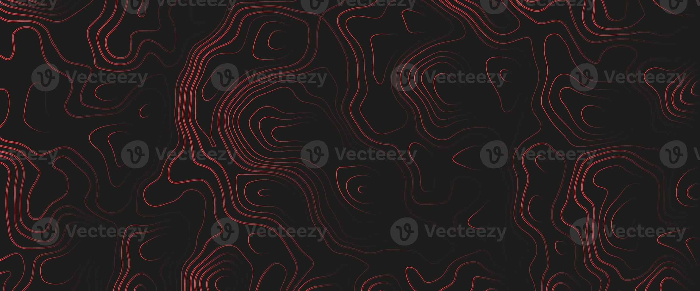 Topographic map. Abstract background with lines and circles. Red mountain contour lines. Topographic terrain. Red, yellow background with space grid Topographic background. photo