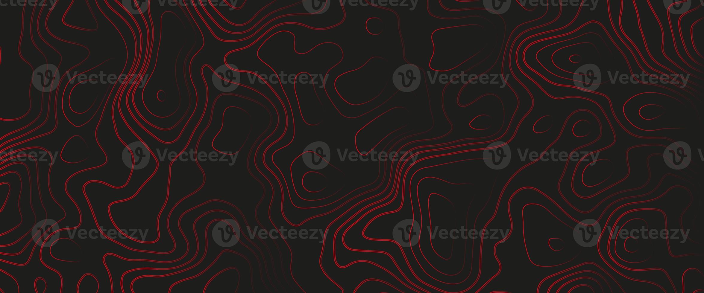 Topographic map. Abstract background with lines and circles. Red mountain contour lines. Topographic terrain. Red, yellow background with space grid Topographic background photo