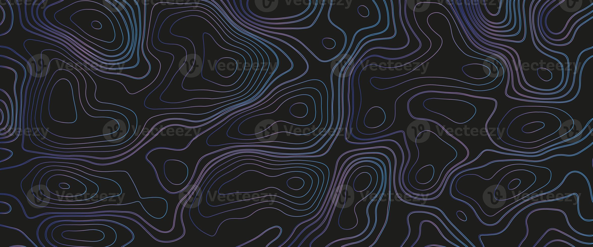 Abstract topographic background. Topographic map and place for texture. Landscape geodesy topography map background. Line texture pattern. Wavy banner and color geometric form. photo