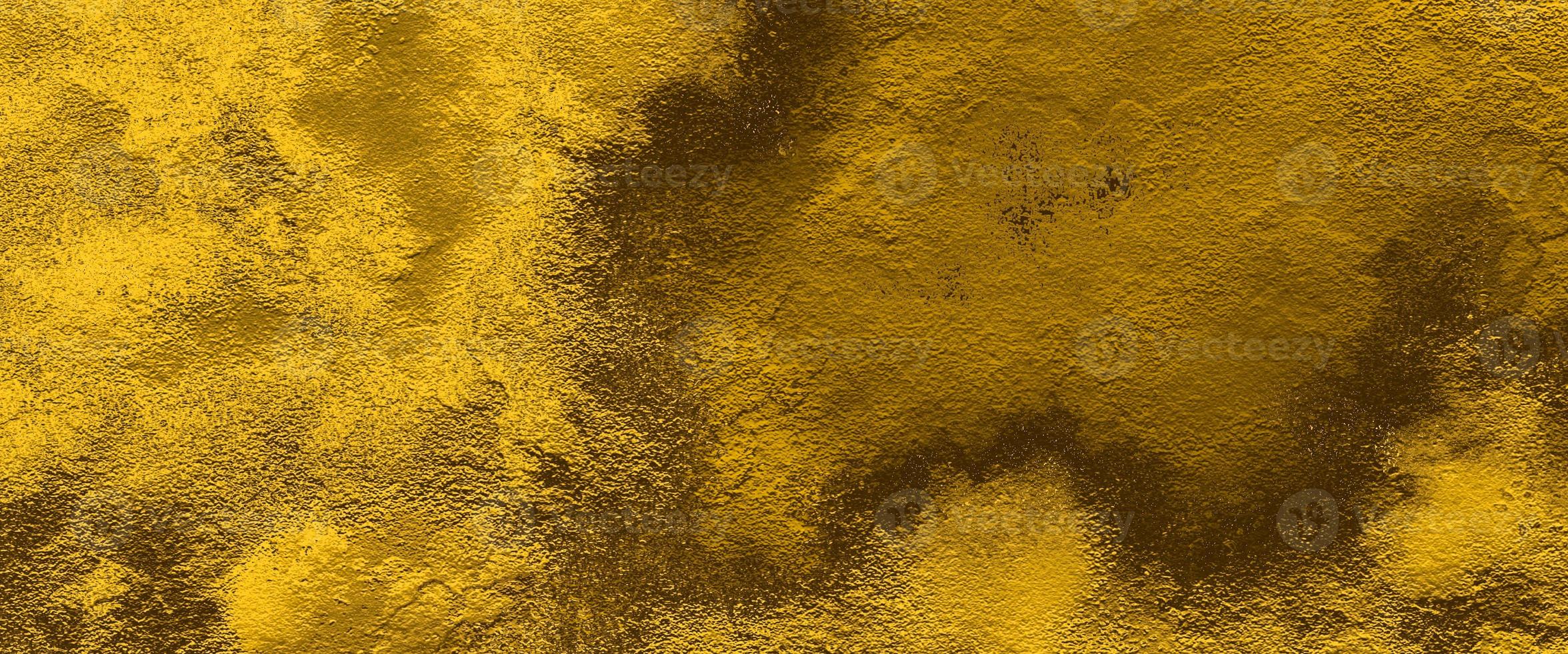 digital painting of gold texture background on the basis of paint. dark black yellow golden stone concrete paper texture. old brown paper background with texture. watercolor background with grunge. photo