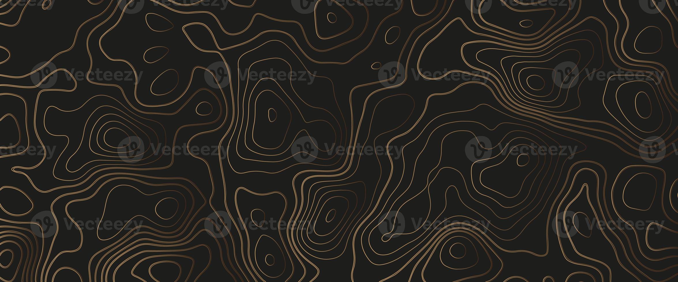 Topographic map. Abstract background with lines and circles. Red mountain contour lines. Topographic terrain. Red, yellow background with space grid Topographic background. photo