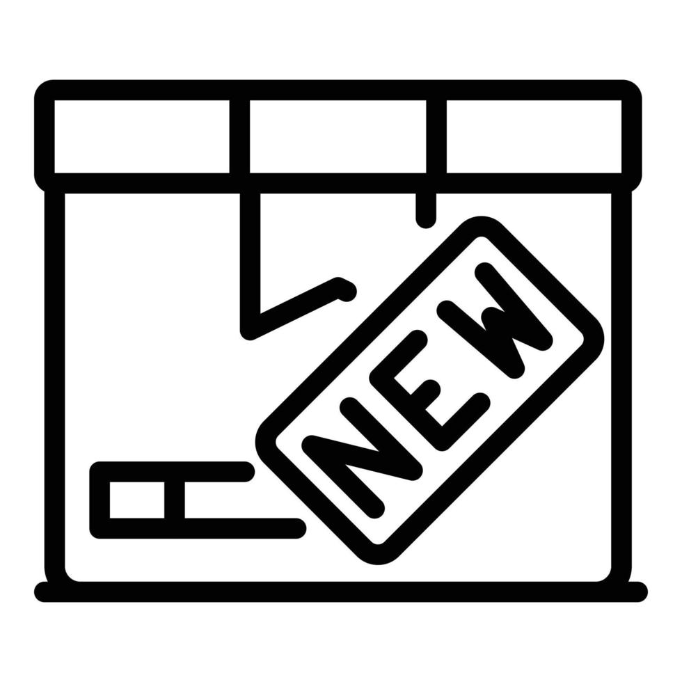 New purchase icon, outline style vector