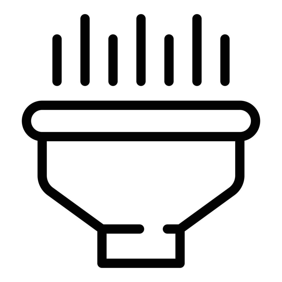 Marketing funnel icon, outline style vector