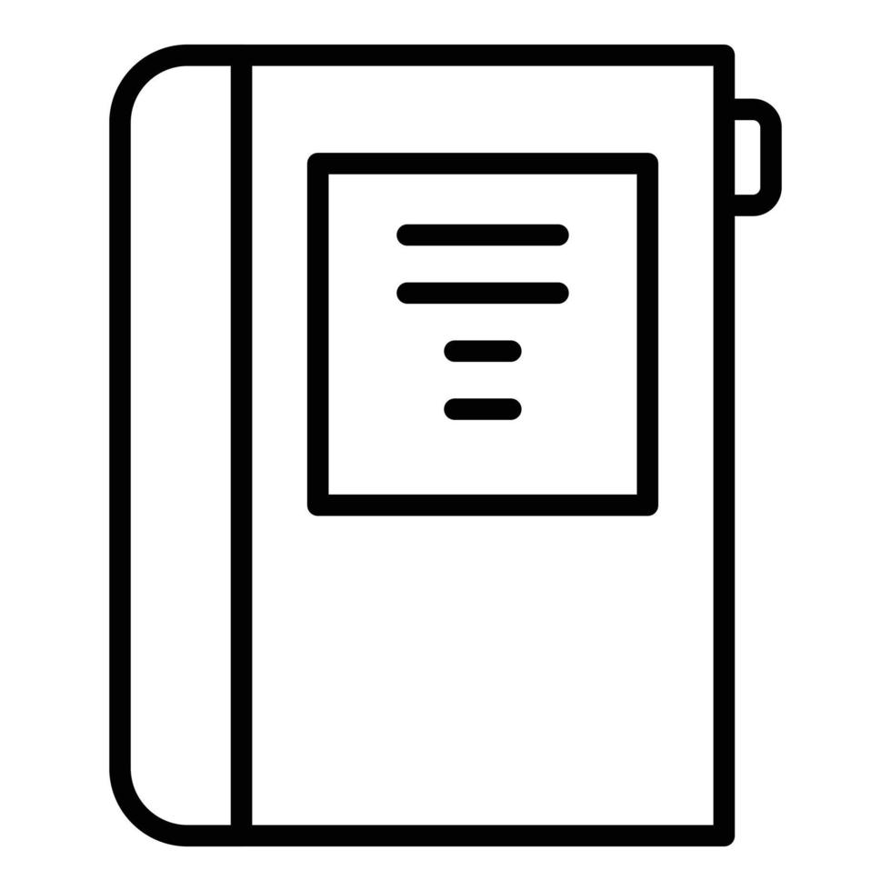 Folder report icon, outline style vector