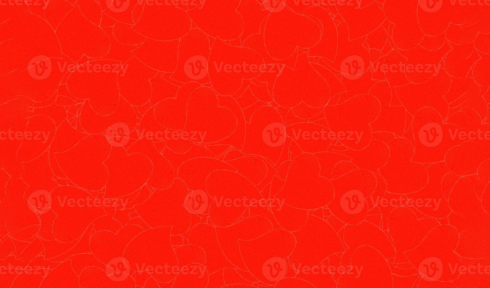 Red heart pattern background. Art or abstract wallpaper. Valentine day, Lover and sweet love concept photo