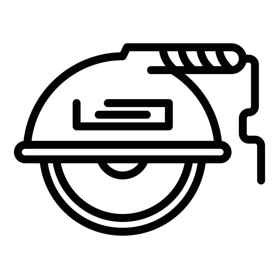 Floor grinding machine icon, outline style vector