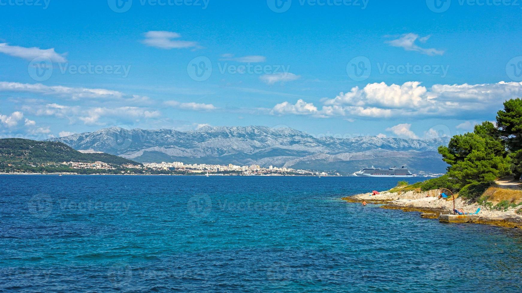 Dalmatian coast in the region of Split photo