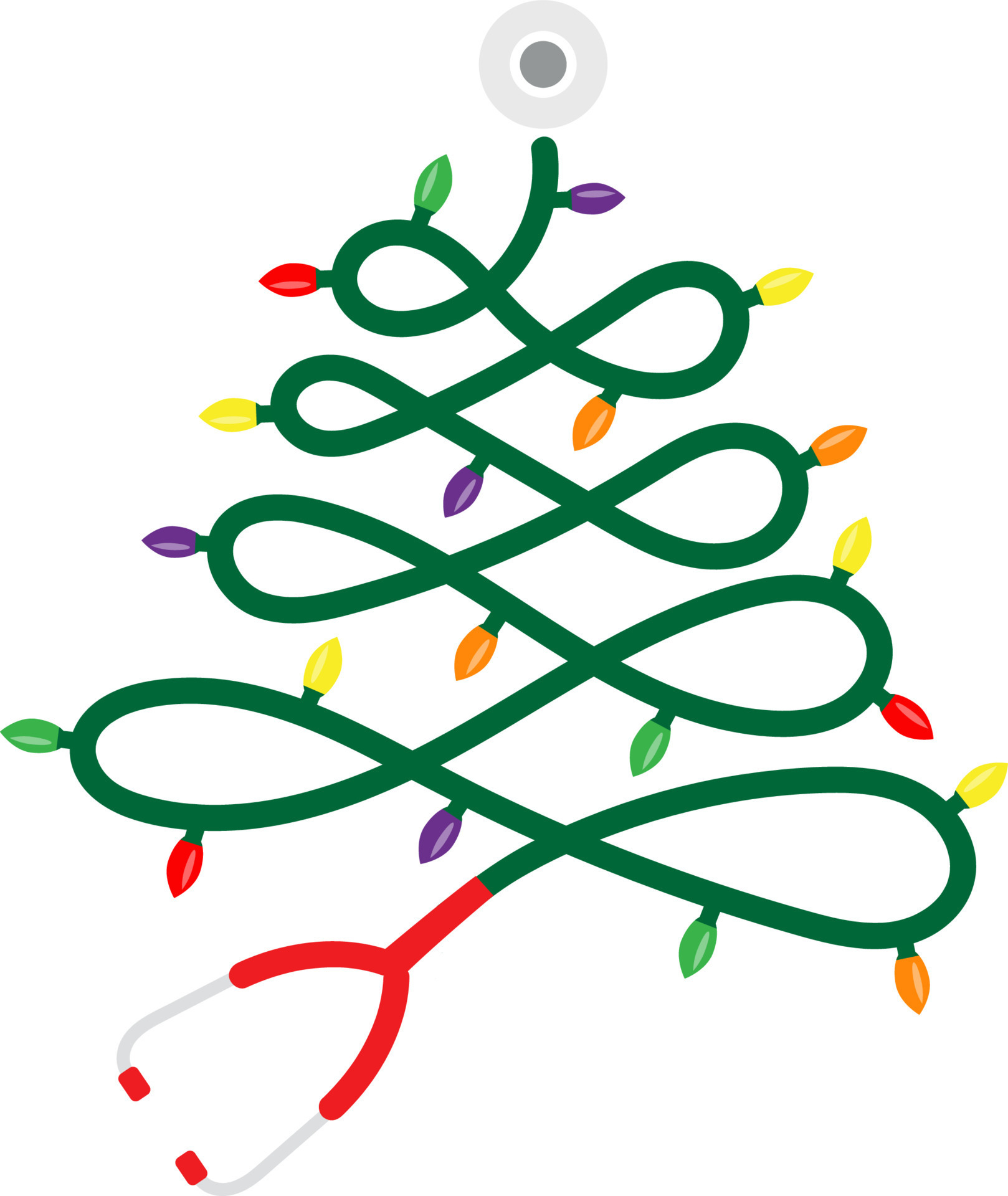 Christmas Nurse Stethoscope design 15605999 Vector Art at Vecteezy