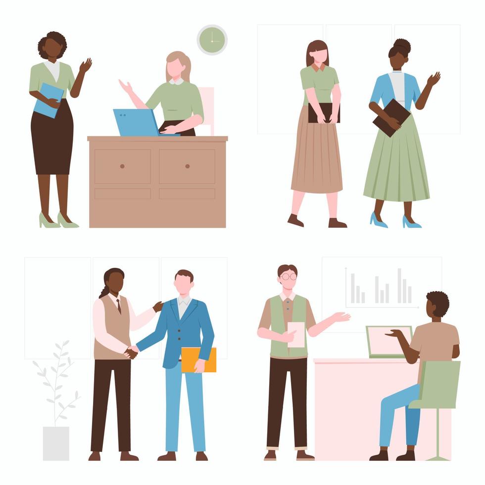 Diversity Illustration Collection vector