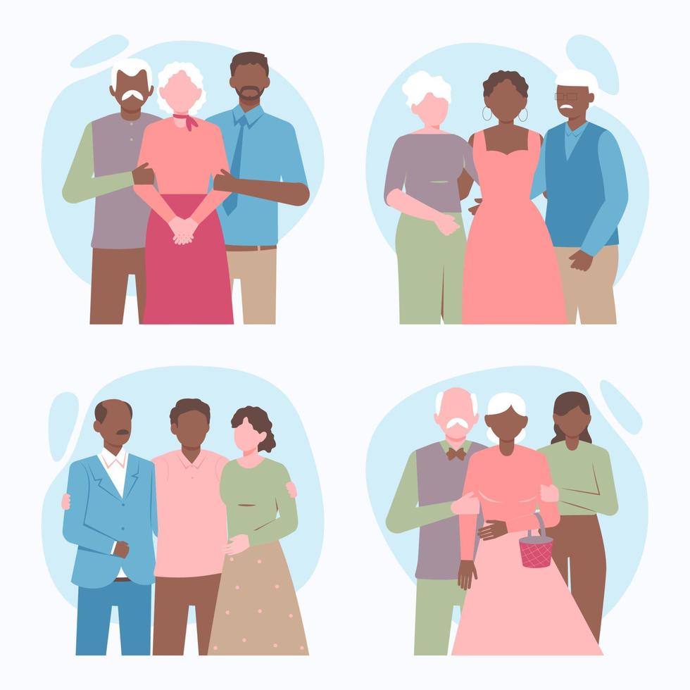 Diversity Illustration Collection vector