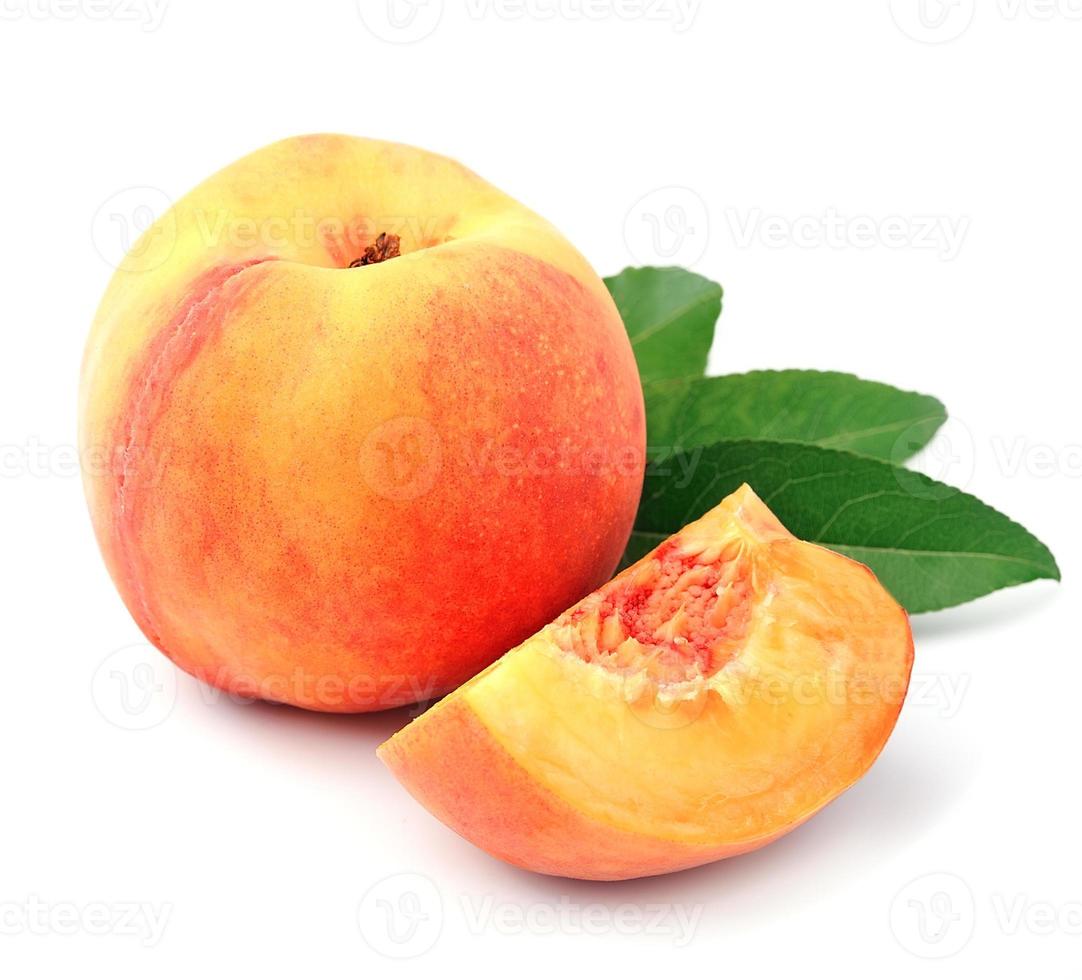 Sweet peach fruits photo