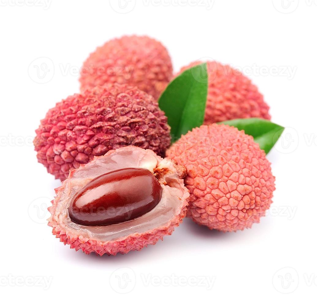 Sweet lychees fruits photo