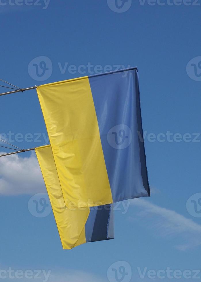 bandera ucraniana de ucrania foto