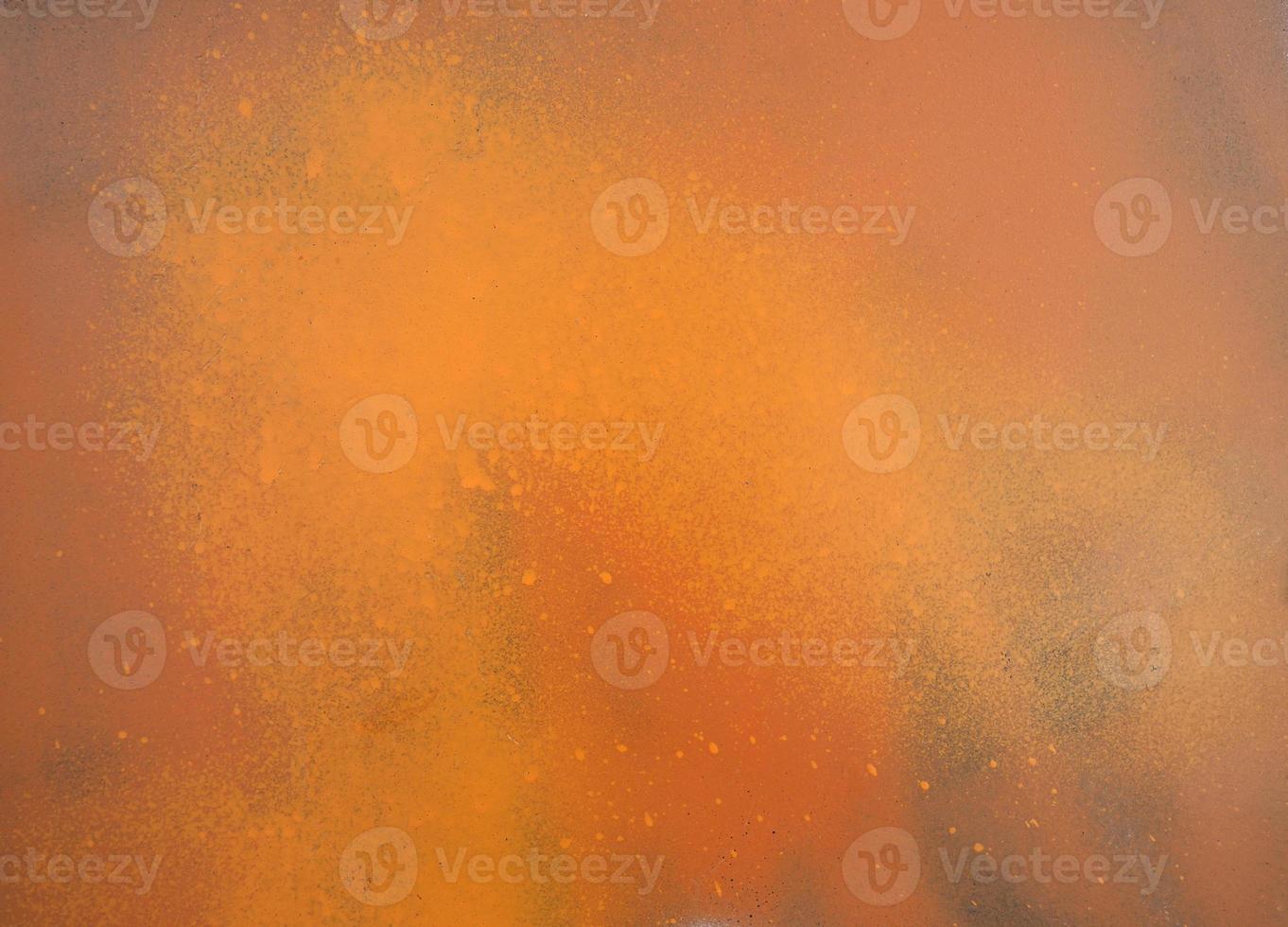 fondo de textura de pintura naranja fluo foto