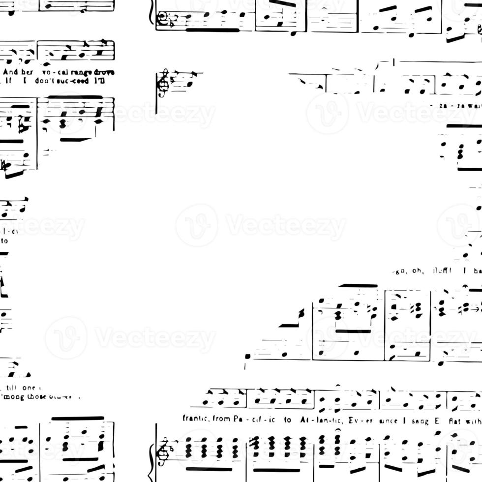 Fondo abstracto de pieza musical con notas. foto